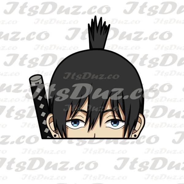 Chainsaw Man Aki Aki Peeker Sticker