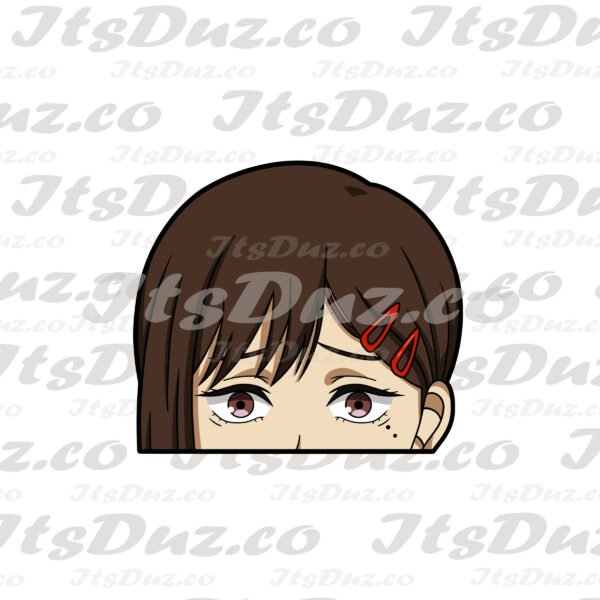 Chainsaw Man Kobeni Kobeni Peeker Sticker
