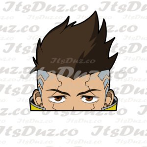 Cyber Punk David David Peeker Sticker