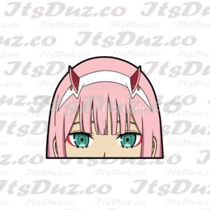 Darling in the FranXX Zero Two Zero Two Peeker Sticker