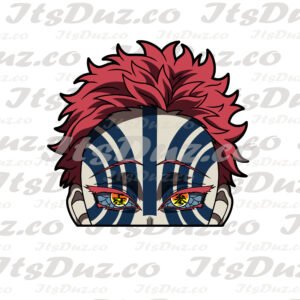 Demon Slayer Akaza Akaza Peeker Sticker