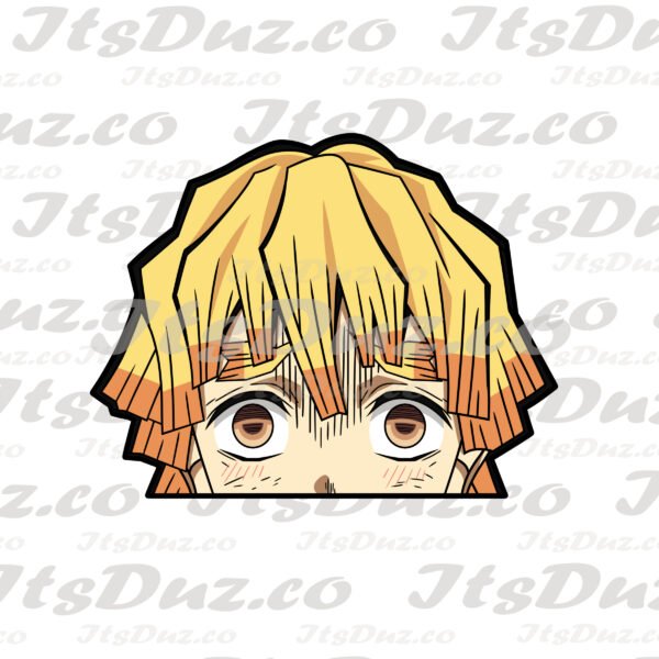 Zenitsu Peeker Sticker