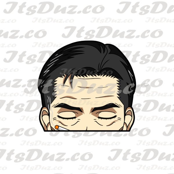 Inital D Bunta Bunta Peeker Sticker