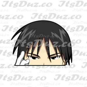 Full Metal Roy Mustang Peeker Sticker