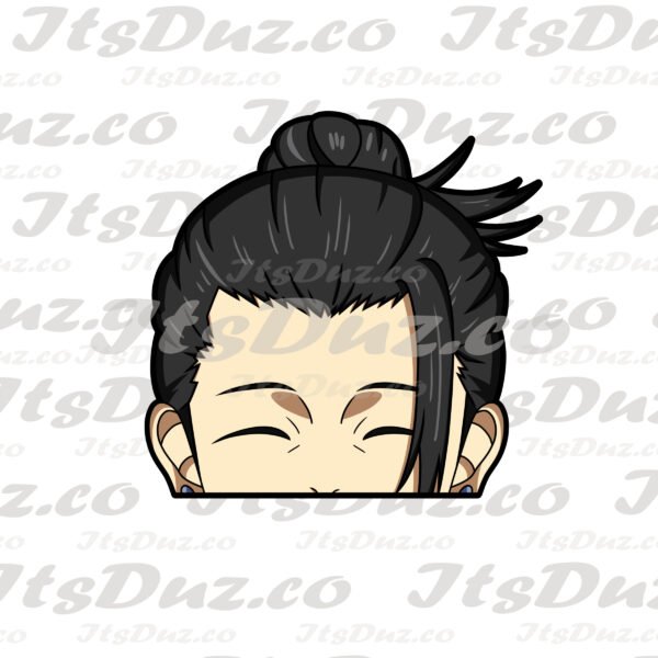 JJK Geto closed Geto Peeker Sticker