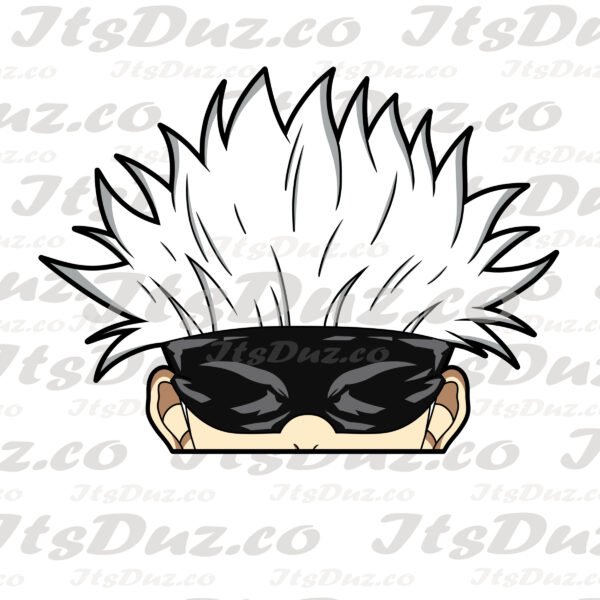 JJK Gojo mask Gojo Mask Peeker Sticker