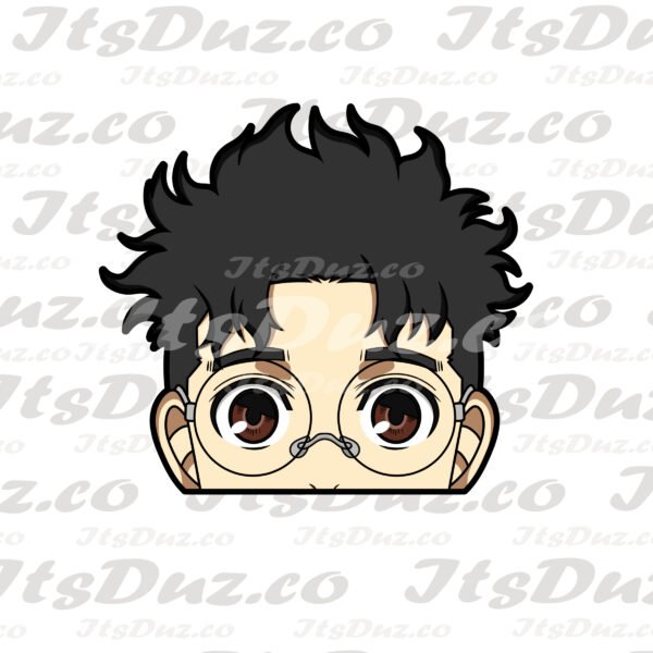 Okarun Peeker Sticker