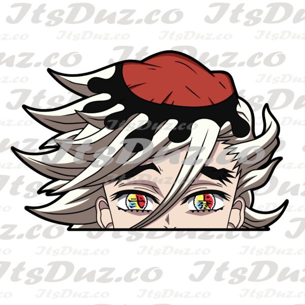 Demon Slayer Doma Doma Peeker Sticker