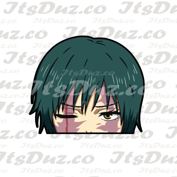 Maki Scar Peeker Sticker