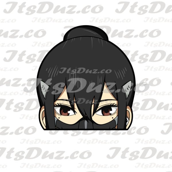 Kaijuu #8 Mina Black mask Mina Peeker Sticker