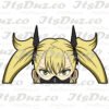 Kaijuu #8 Shinomiya Black Mask Shinomiya Peeker Sticker