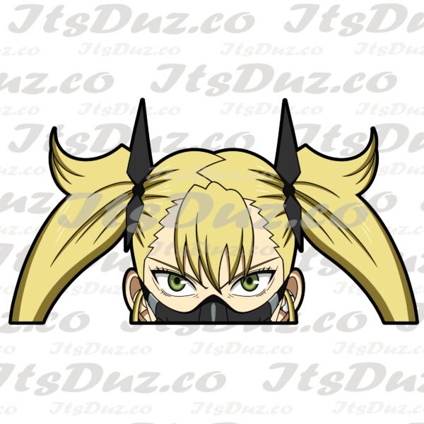 Kaijuu #8 Shinomiya Black Mask Shinomiya Peeker Sticker