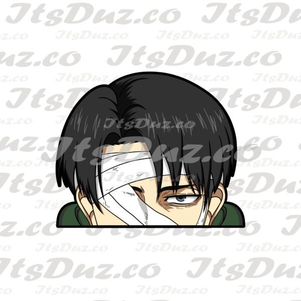 AOT Levi bandgae Levi Peeker Sticker