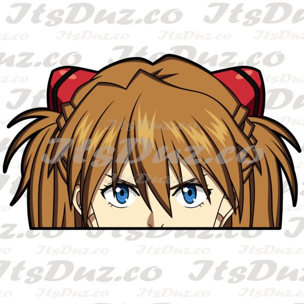 Asuka Peeker Sticker Asuka Peeker Sticker