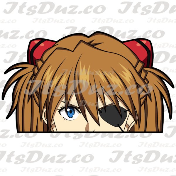Asuka Eyepatch Peeker Sticker Asuka Peeker Sticker